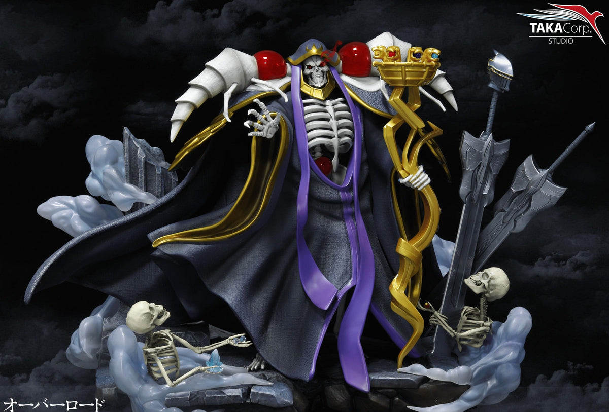 thumbnail image 2 of Overlord Anime Figure Statue Set - Ainz Ooal Gown & Albedo Figures Set Of 2, Japanese Collectible 2 of 11