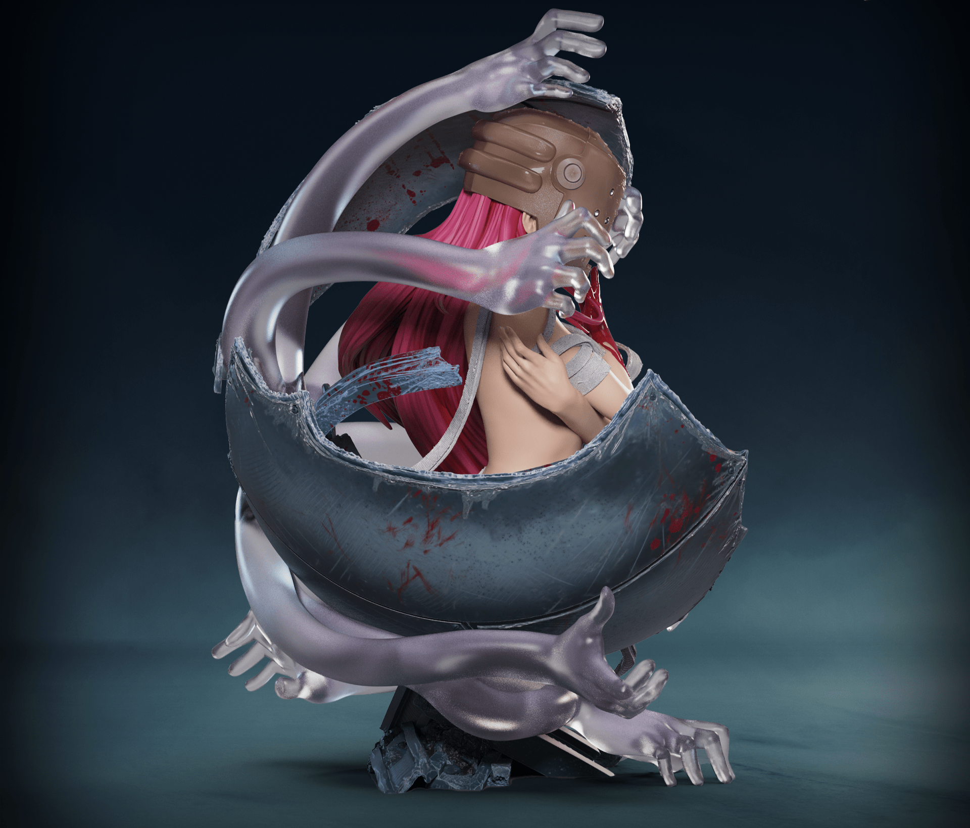  Elfen Lied- Lucy Elite Bust- Anime Figure- Figurama collectors