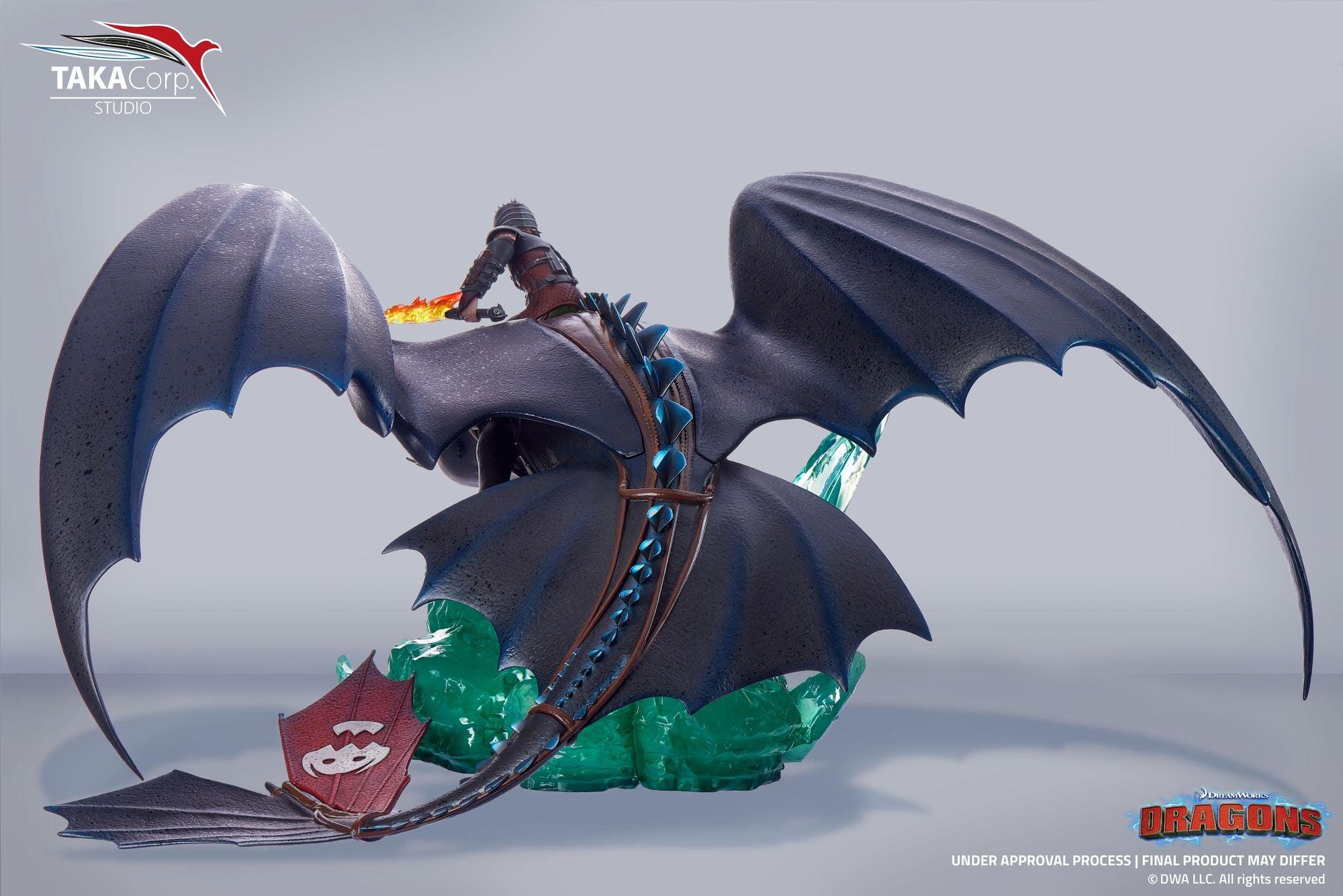 How to train your dragon: Toothless & Harold - Dragons Resin Figures Takacorp Studio 