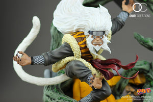 Naruto: 1/6 Scale Sandaime Hokage – The Last Fight Resin Figures Oniri Creations 