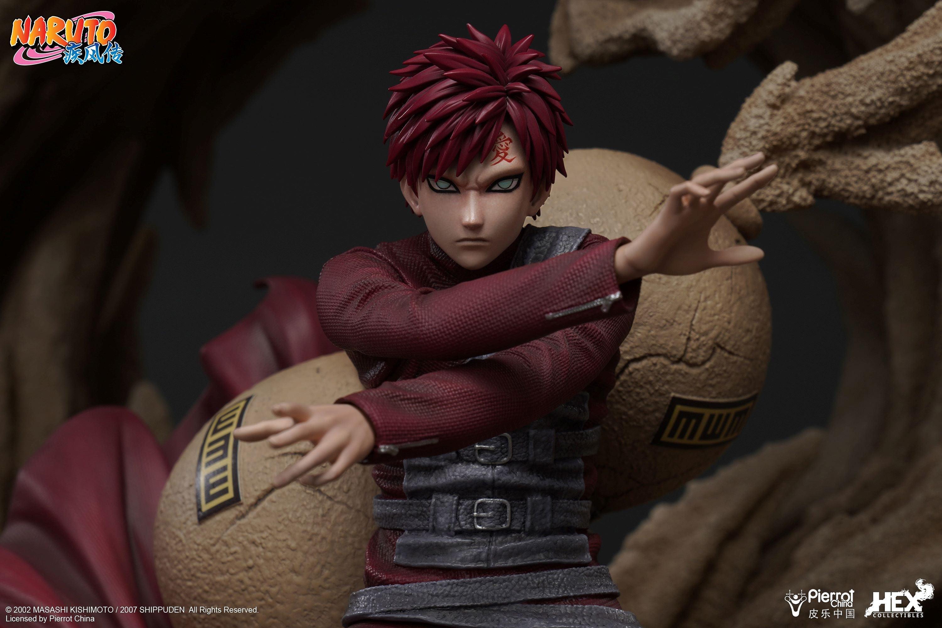 Naruto Shippuden- Gaara Of The Sand- Anime Figure Resin Figures Hex Collectibles 