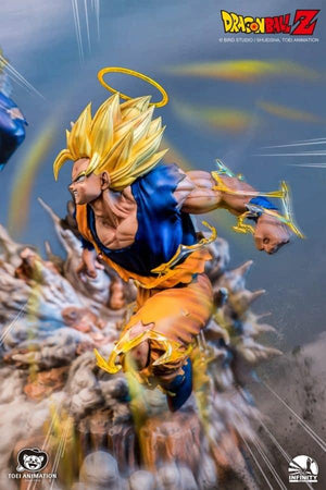 SS2 Goku Vs Majin Vegeta- Flexible Plan for Five Months Resin Figures Infinity Studio 