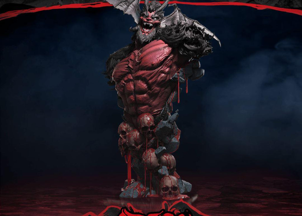 The Apocalypse Of Devilman: Amon Elite Bust-Flexible Plan for Six Months Resin Figures Figurama Collectors 